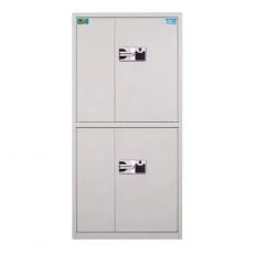 虎牌保险柜双保险 保密柜文件档案资料柜 整体双节 钢制办公用保密柜
